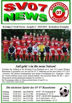 Titelseite Ausgabe 1 (2012/13)