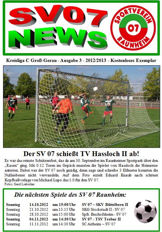 Titelseite Ausgabe 3 (2012/13)