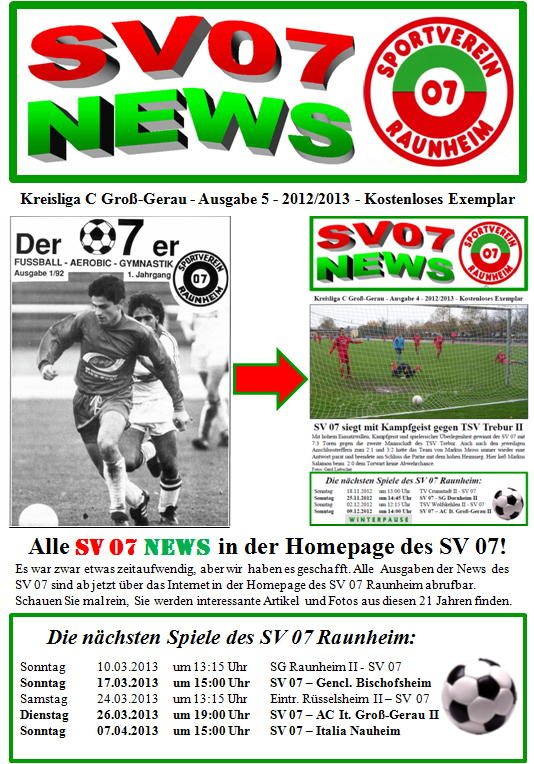 Titelseite Ausgabe 5 (2012/13)