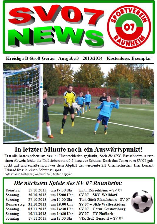 Titelseite Ausgabe 3 (2013/14)