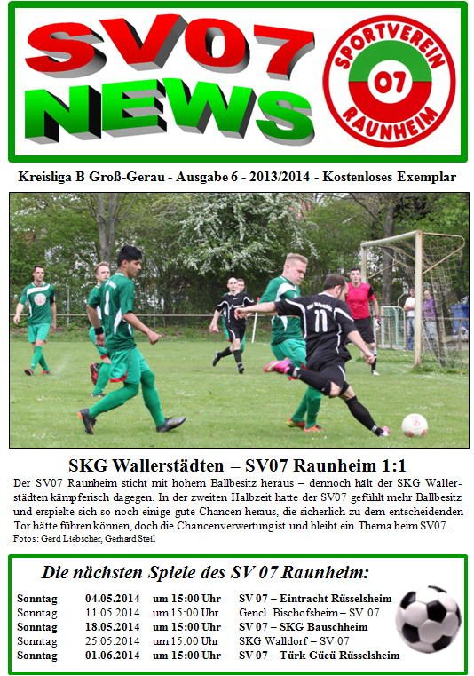 Titelseite Ausgabe 6 (2013/14)