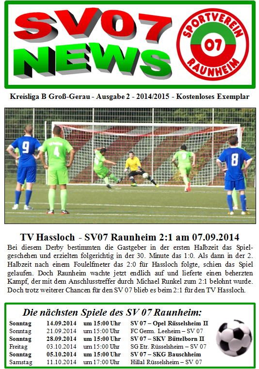 Titelseite Ausgabe 2 (2014/15)