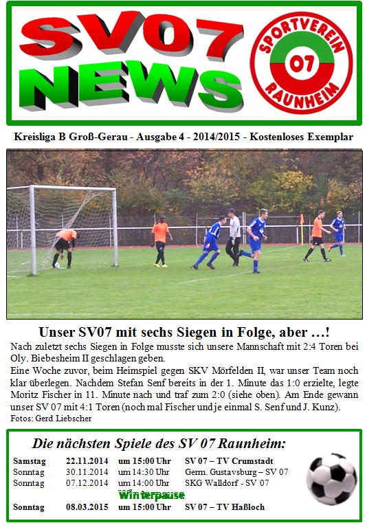 Titelseite Ausgabe 4 (2014/15)