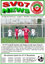 Titelseite Ausgabe 1 (2015/16)