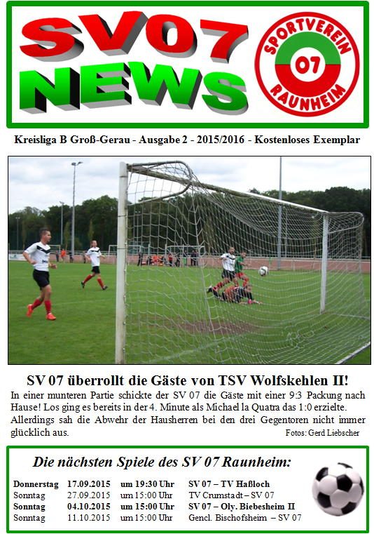 Titelseite Ausgabe 6 (2015/16)