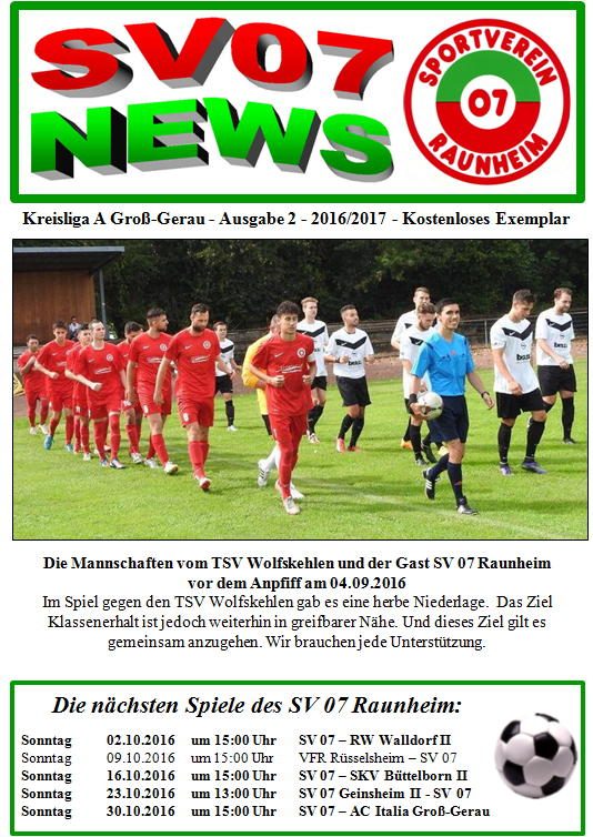 Titelseite Ausgabe 2 (2016/17)