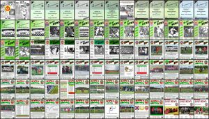 Titelseiten der SV07 News aus vier Jahrzehnten